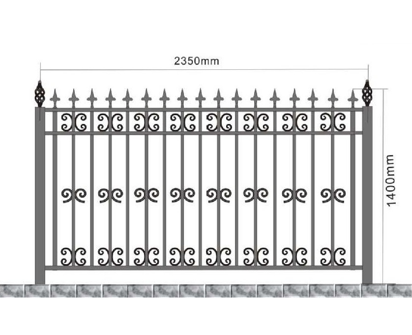 鑄造鐵藝圍欄4011E